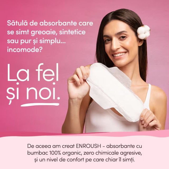 ENROUSH Absorbante Noapte 8 buc.